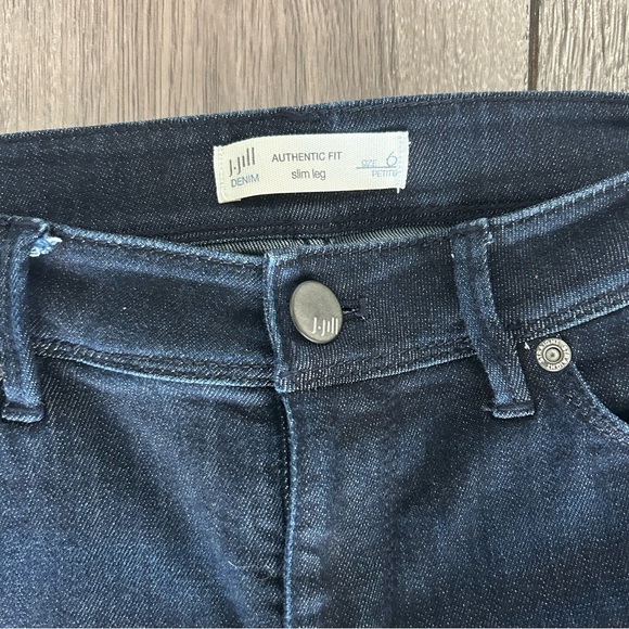 J. Jill Dark denim  Blue Ankle Jeans - Picture 4 of 10